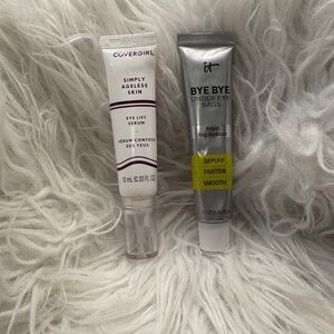 It Cosmetics and Covergirl under eye bag serum